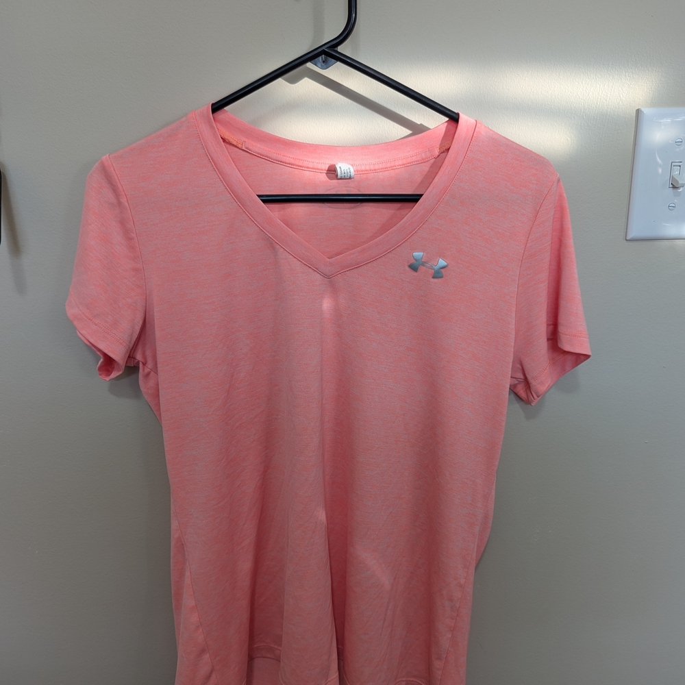 Under Armour Orange Fitted Short Sleeve T-Shirt